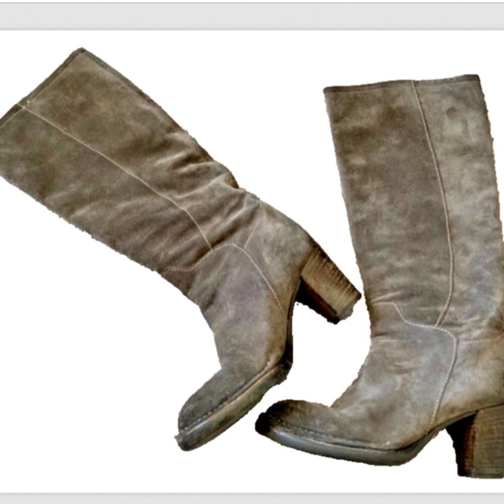 Alberto Fermani Suede Brown Tall Boots Size 6 (36)